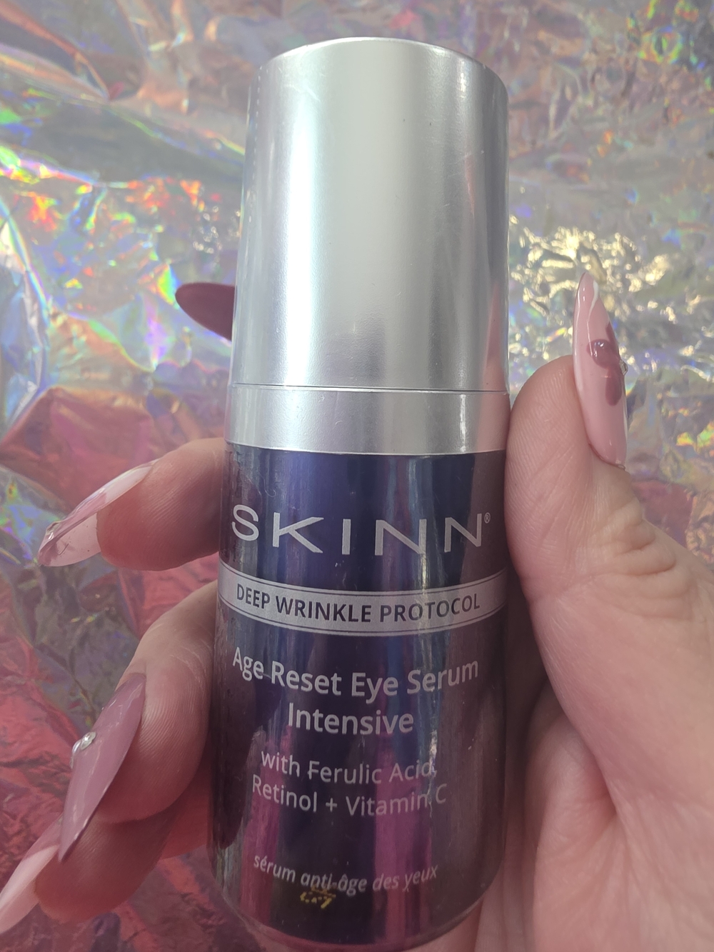 SKINN Age Reset Eye Serum BRAND NEW SEALED Intensive - Purple & Silver Packaging